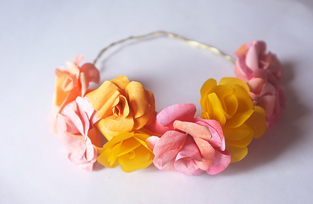 DIY: Silk and Paper Flower Crown – Alana Jones-Mann